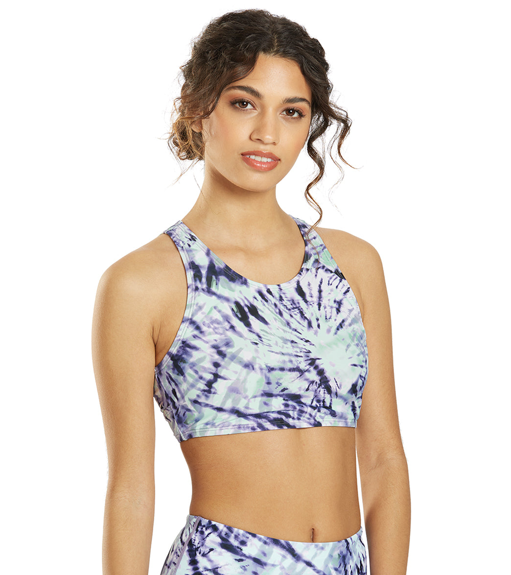 Sporti Active Moonlight Tie Dye High Neck Crop Bikini Top