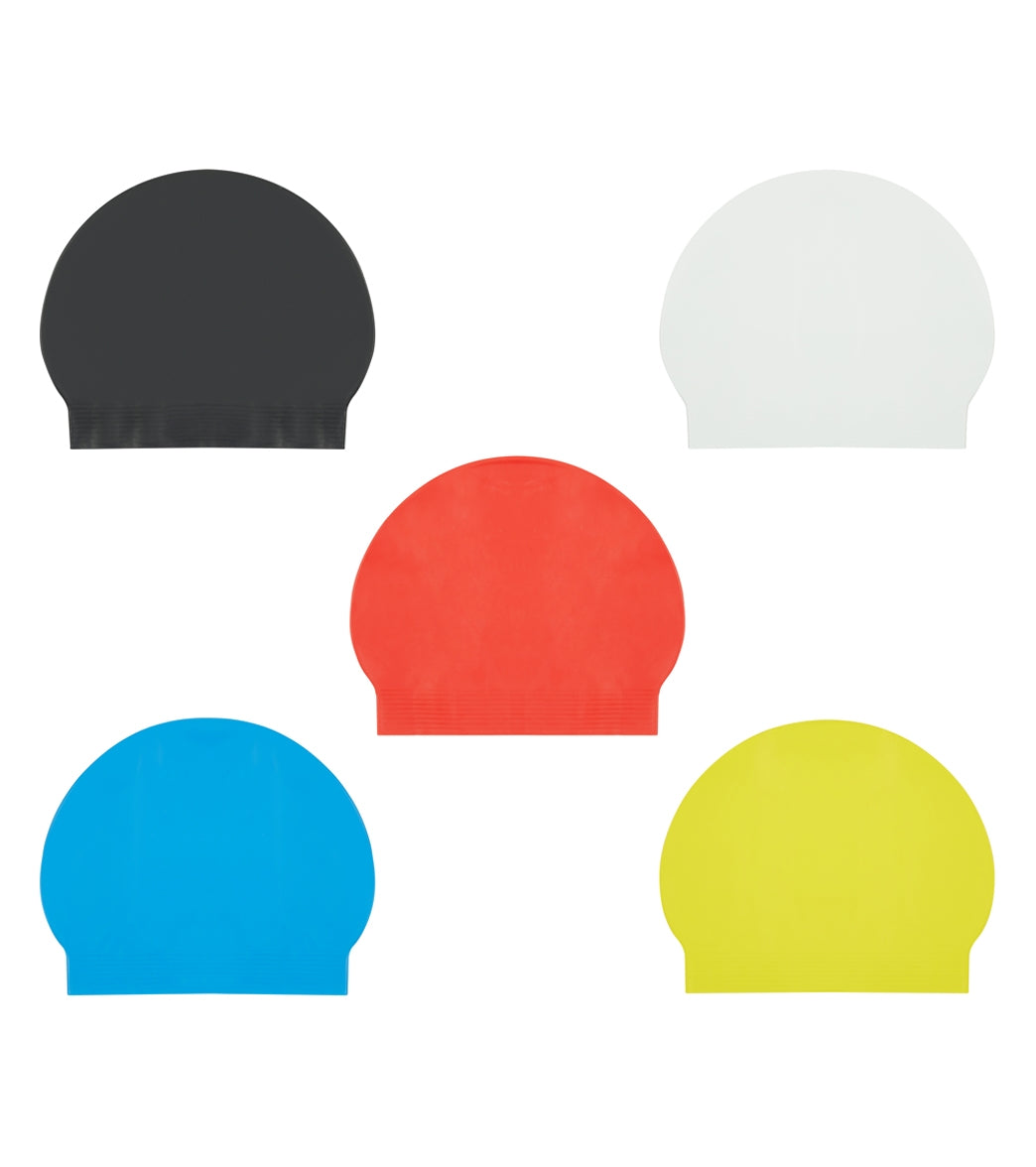  Sporti Latex Swim Cap Set Of 5