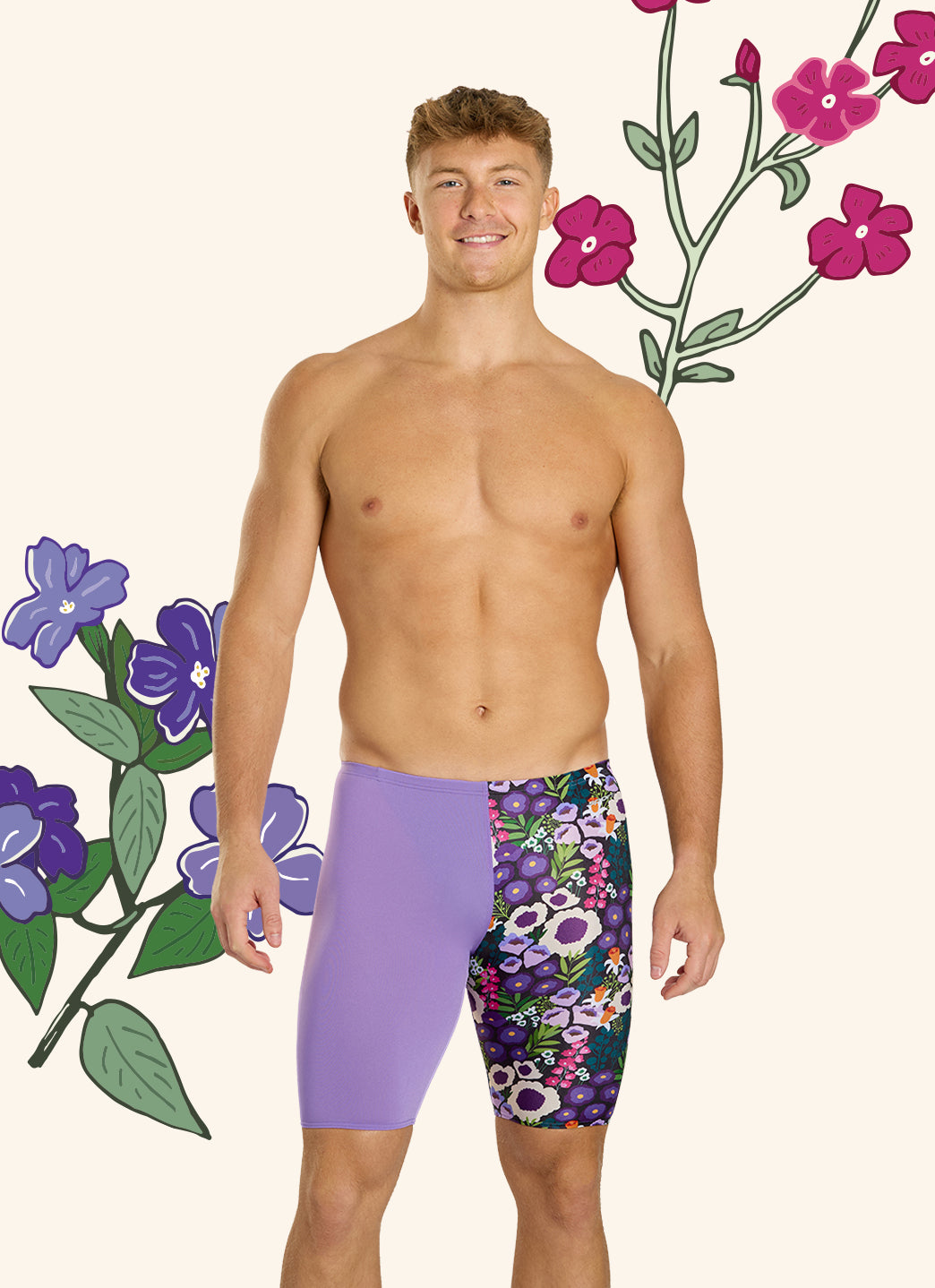  Sporti HydroLast Spring Meadow Jammer Swimsuit (22-40)