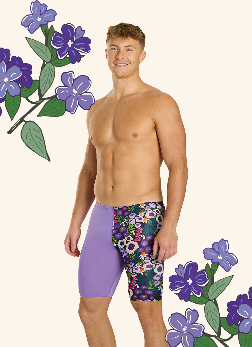  Sporti HydroLast Spring Meadow Jammer Swimsuit (22-40)