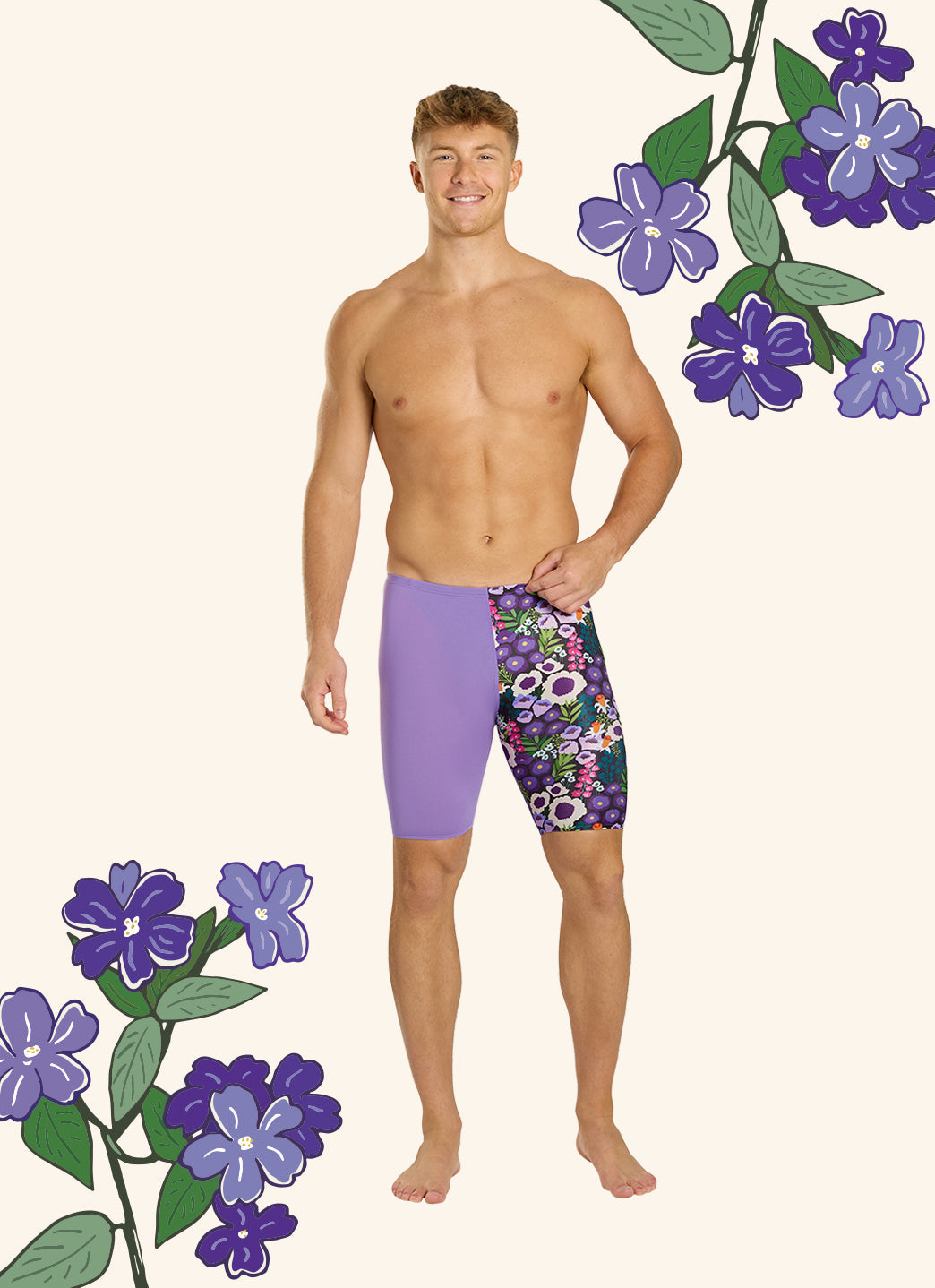  Sporti HydroLast Spring Meadow Jammer Swimsuit (22-40)