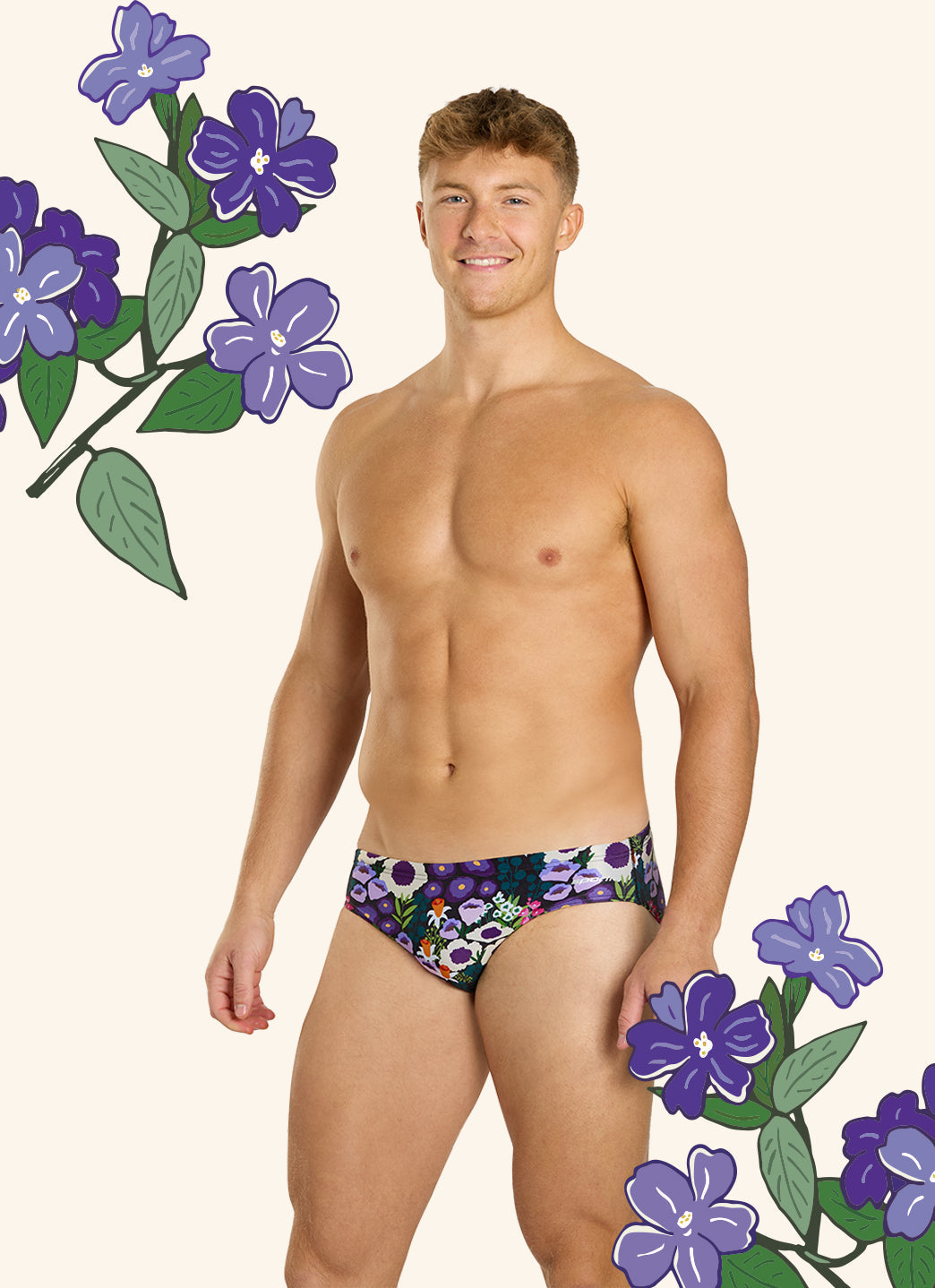  Sporti HydroLast Spring Meadow Brief Swimsuit (26-40)
