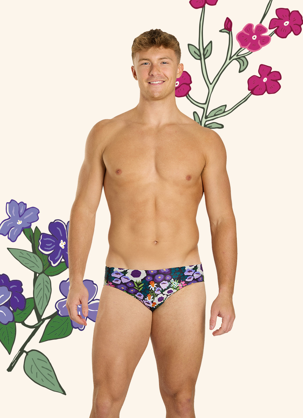  Sporti HydroLast Spring Meadow Brief Swimsuit (26-40)