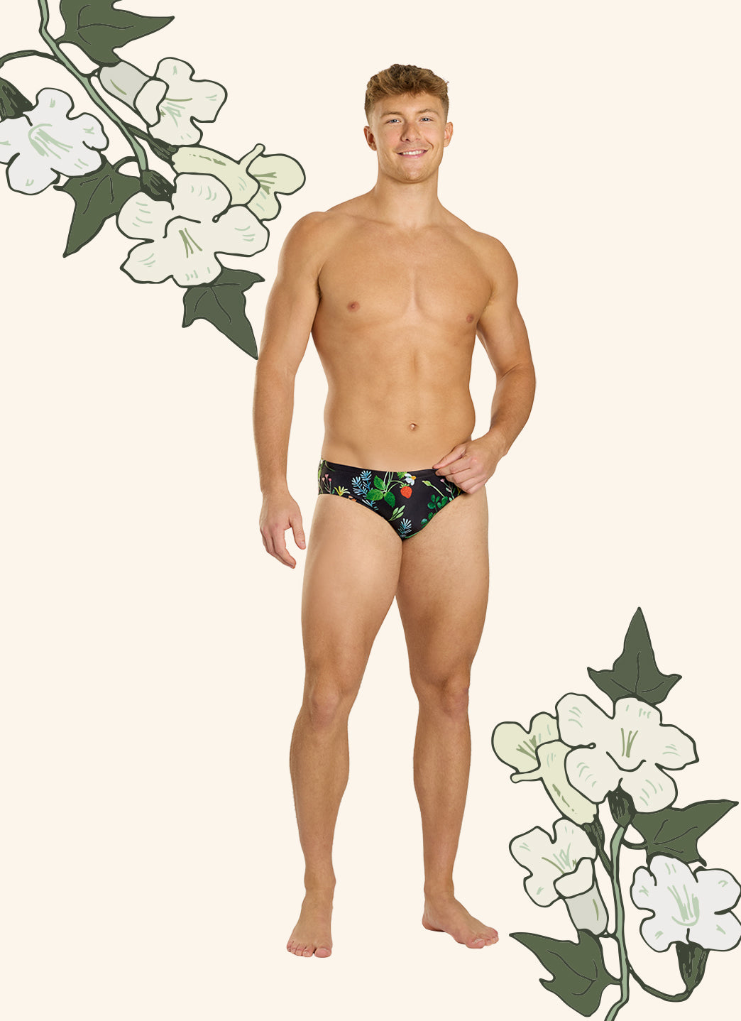  Sporti HydroLast Strawberry Fields Brief Swimsuit (26-40)
