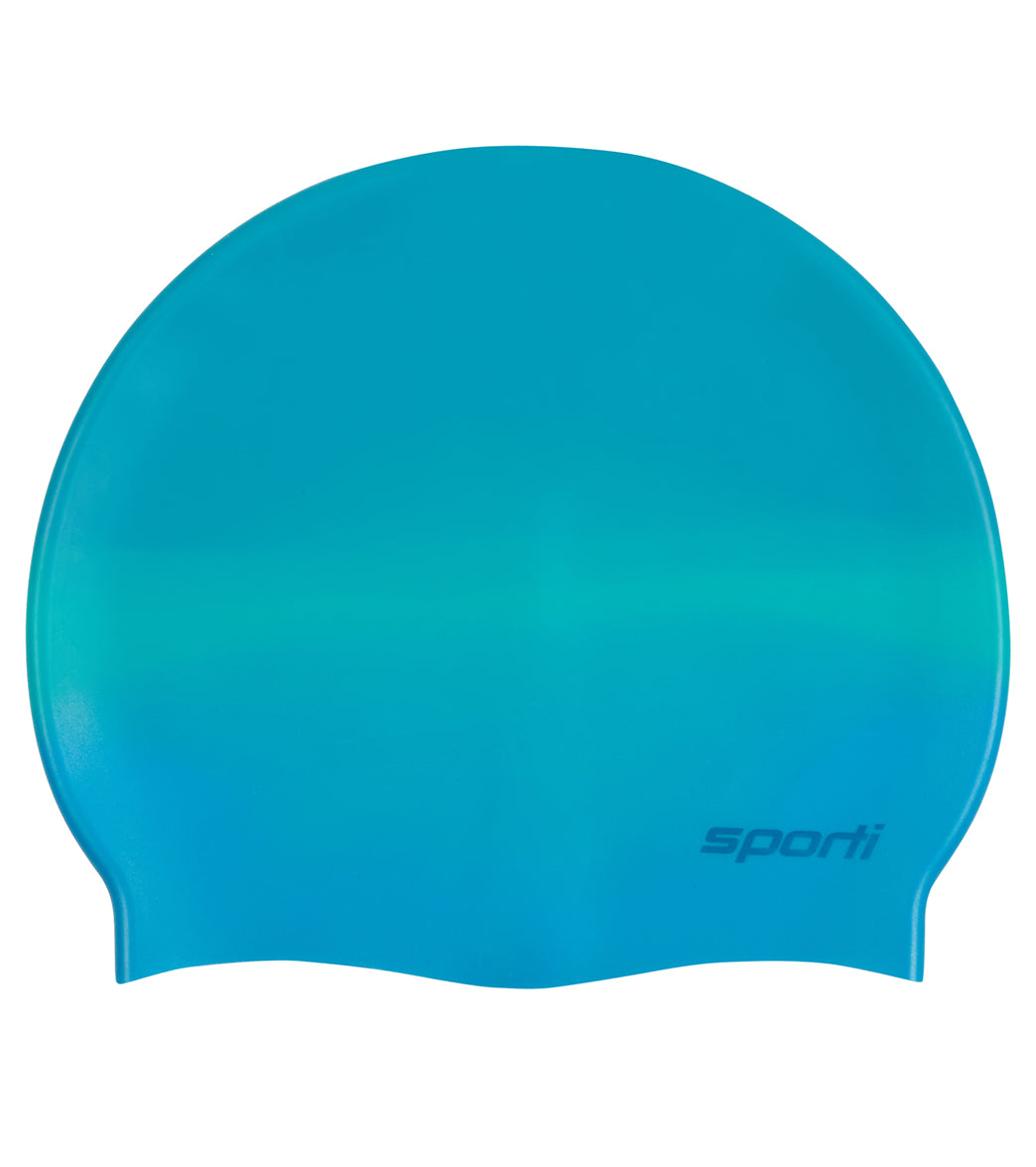  Sporti Multi Color Silicone Swim Cap