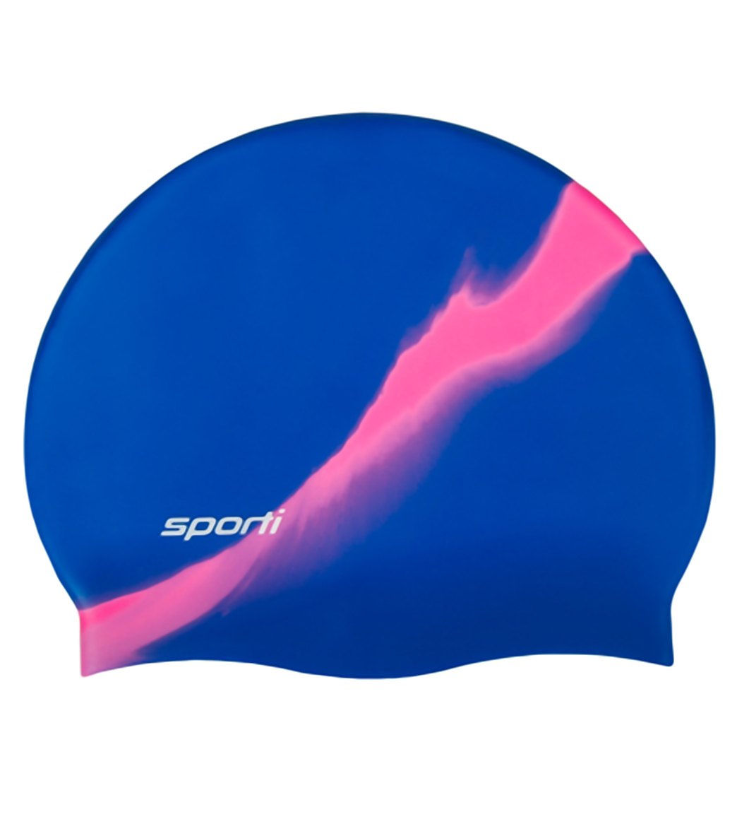  Sporti Multi Color Silicone Swim Cap
