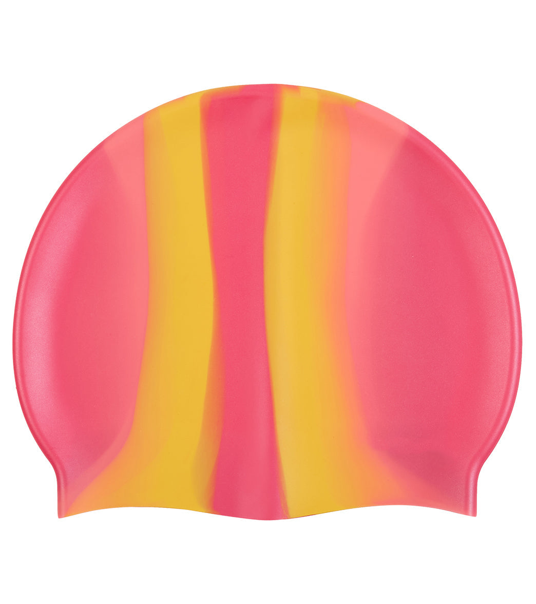  Sporti Multi Color Silicone Swim Cap