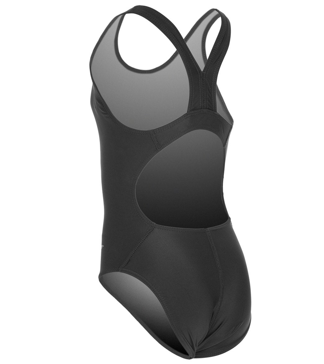  Sporti Solid Wide Strap One Piece Swimsuit Youth (22-28)