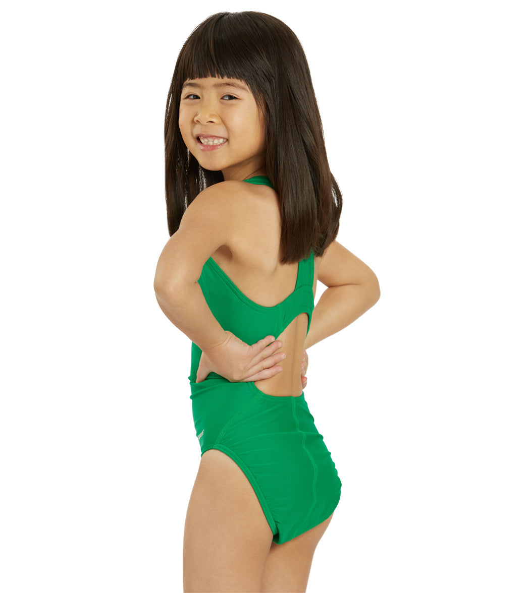  Sporti Solid Wide Strap One Piece Swimsuit Youth (22-28)