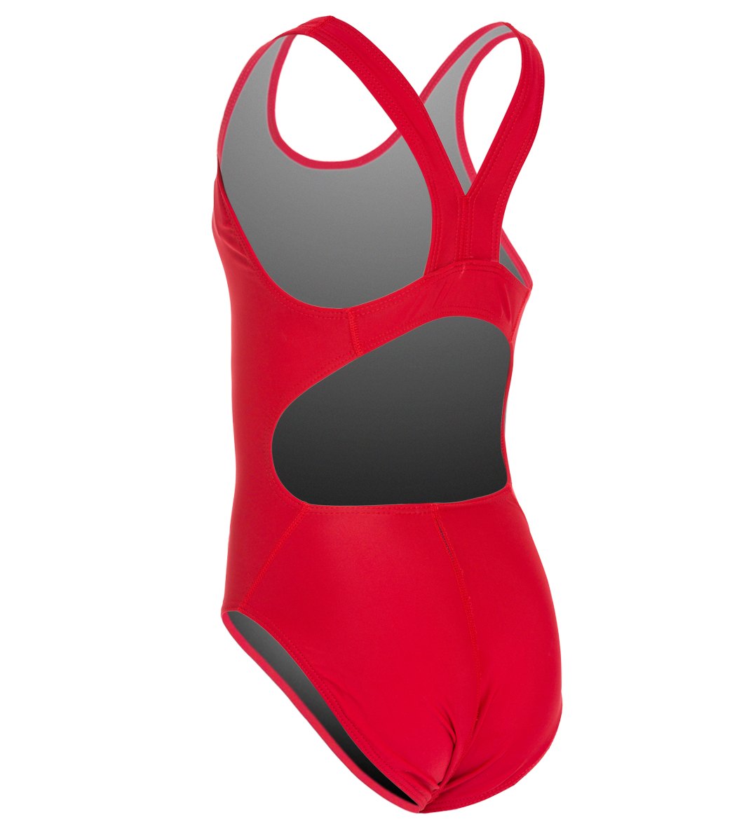  Sporti Solid Wide Strap One Piece Swimsuit Youth (22-28)