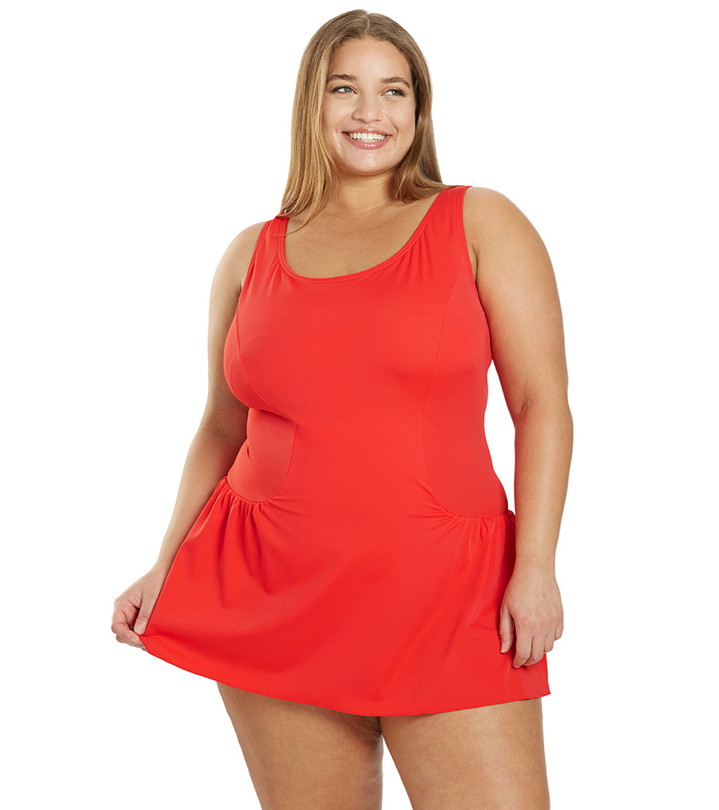  Sporti Plus Size Swim Dress