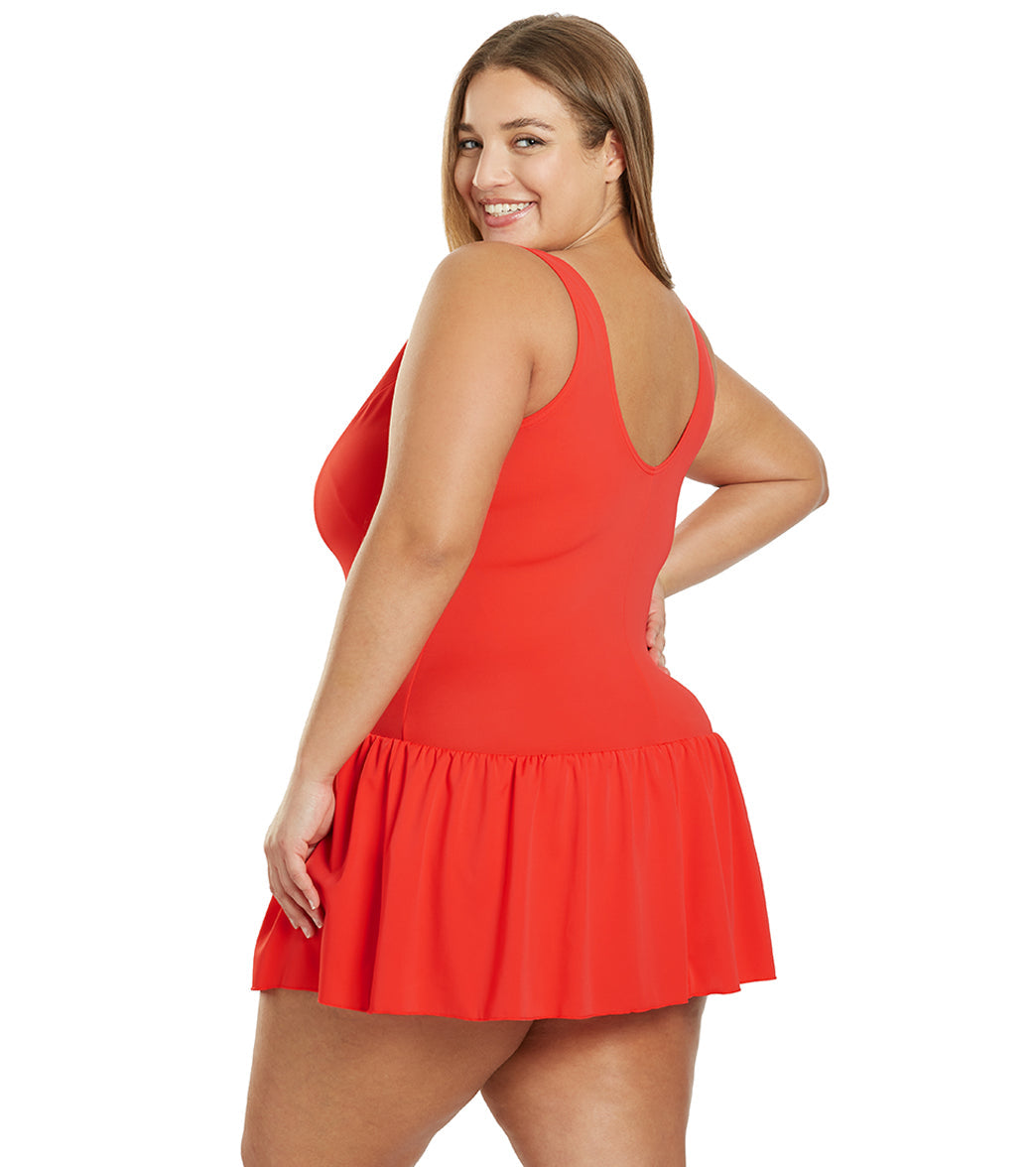  Sporti Plus Size Swim Dress