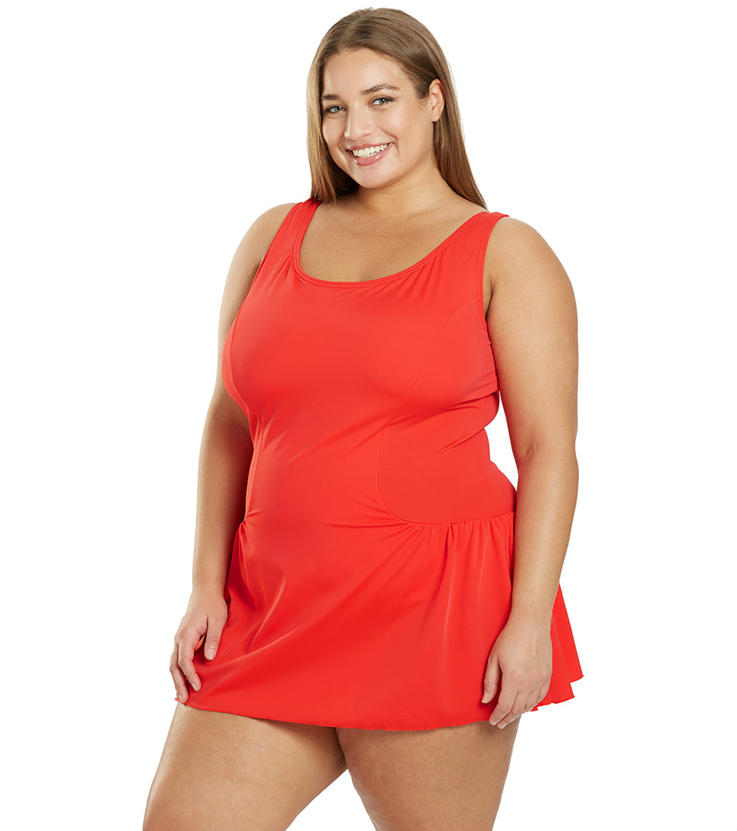  Sporti Plus Size Swim Dress