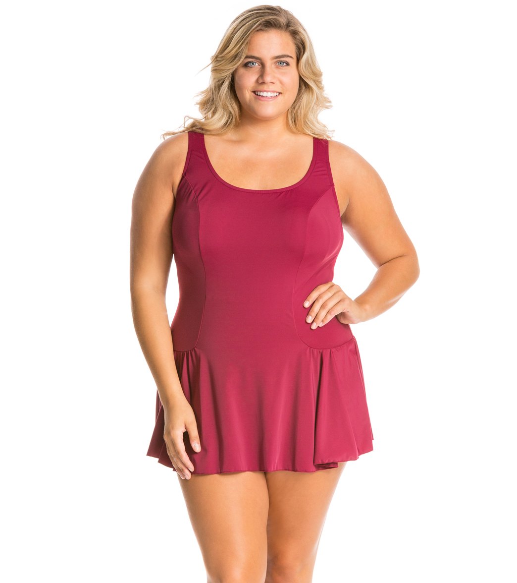 Sporti Plus Size Swim Dress
