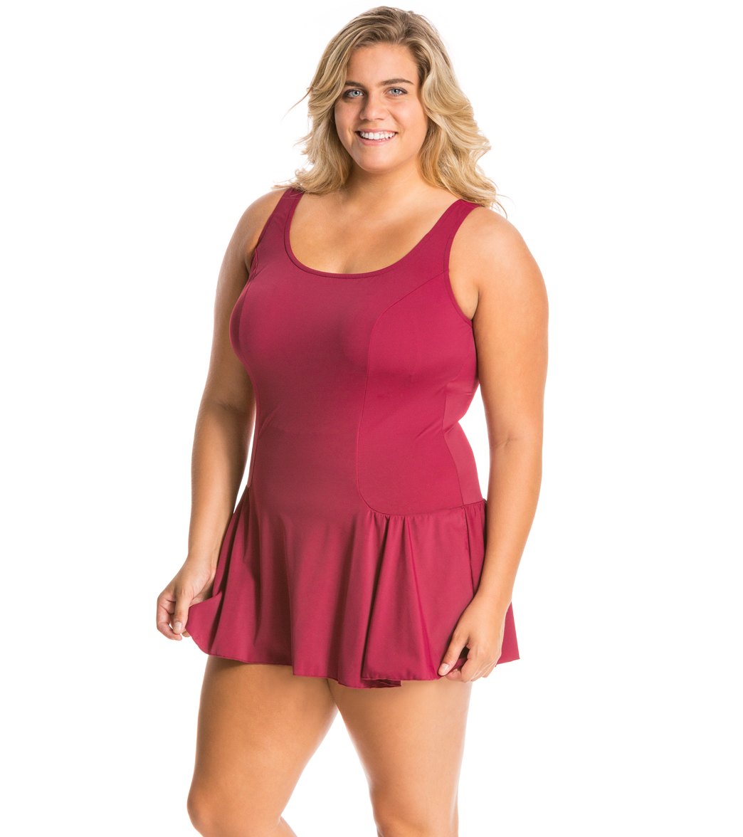  Sporti Plus Size Swim Dress