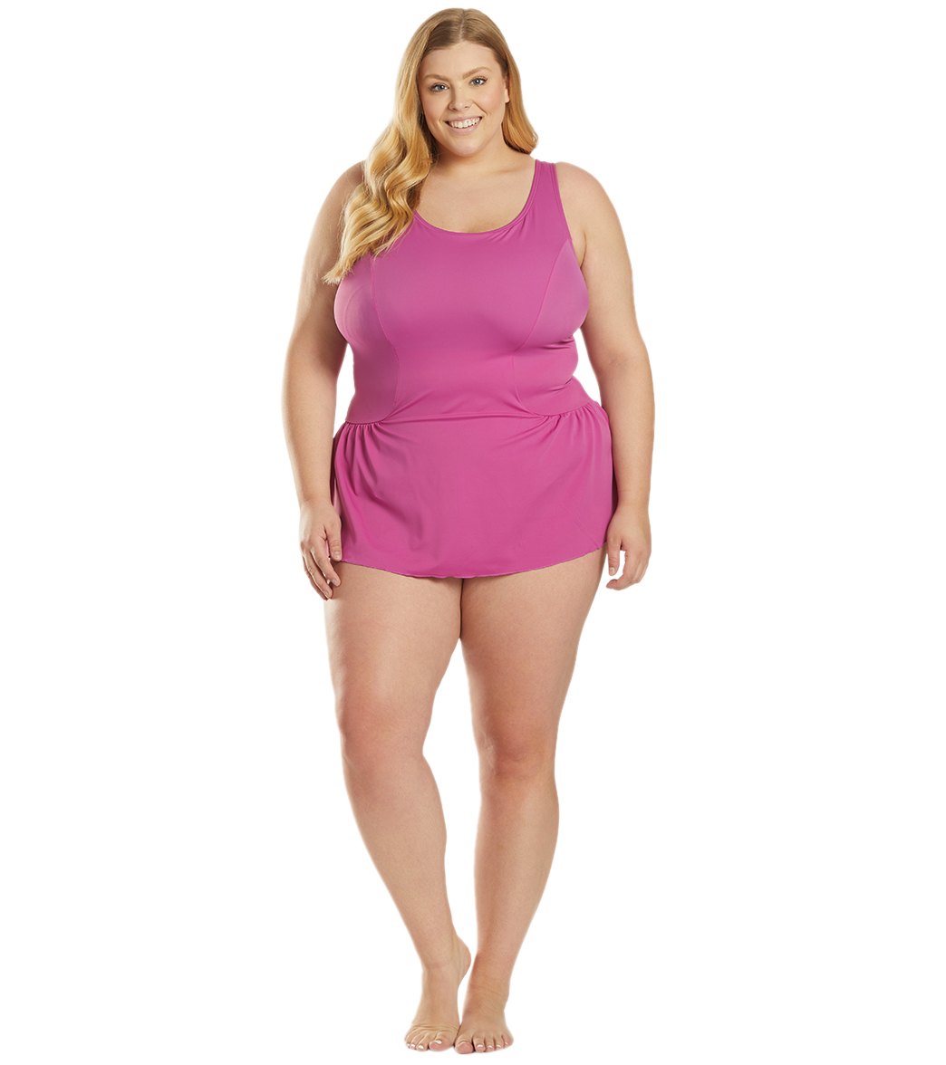  Sporti Plus Size Swim Dress