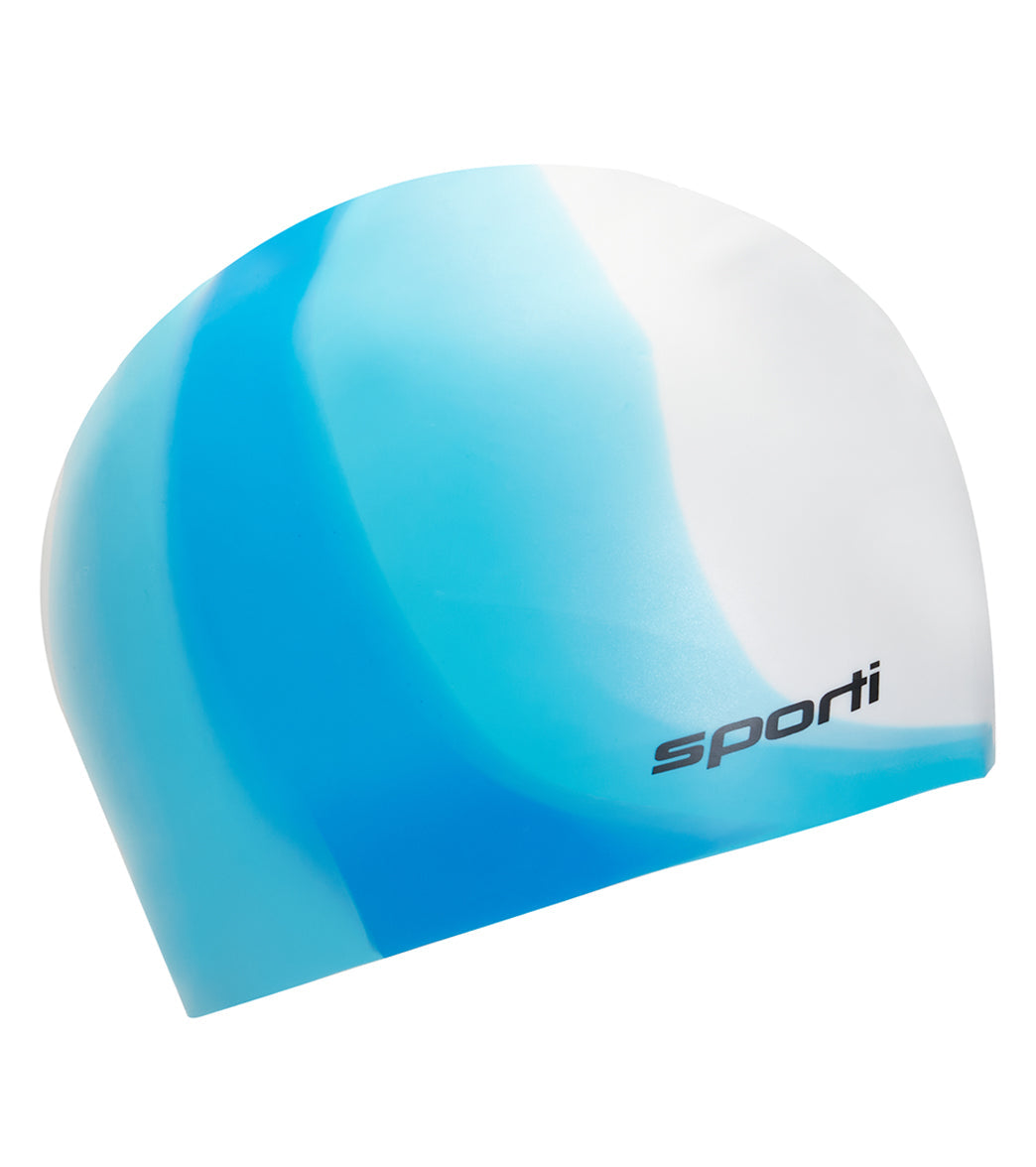  Sporti Long Hair Multi Silicone Swim Cap