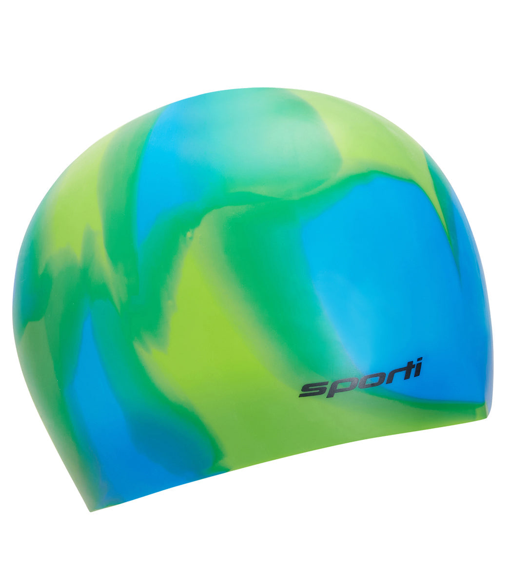  Sporti Long Hair Multi Silicone Swim Cap