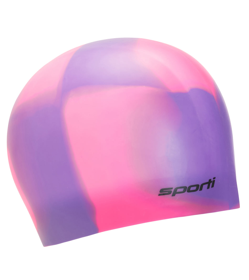  Sporti Long Hair Multi Silicone Swim Cap