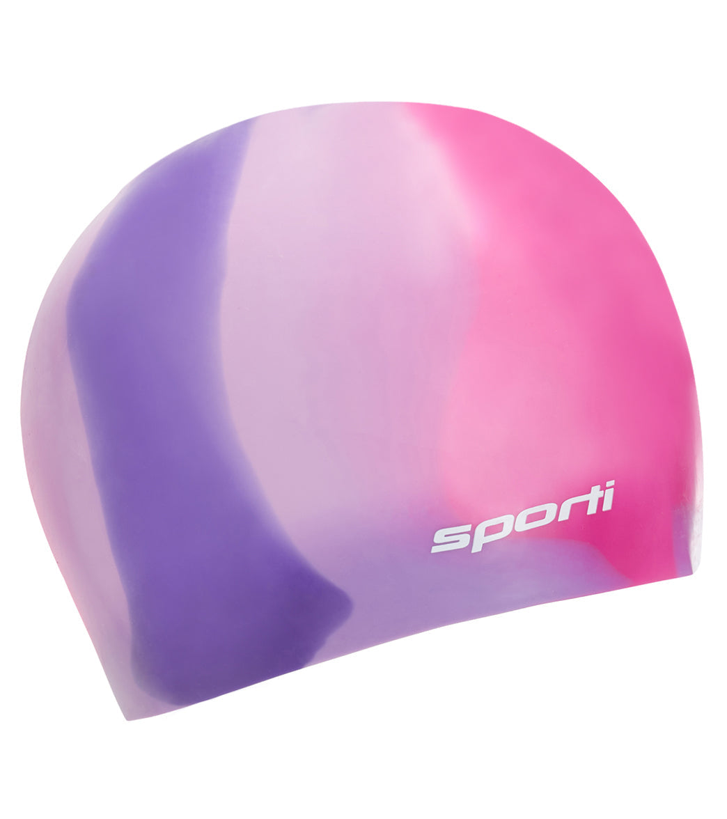  Sporti Long Hair Multi Silicone Swim Cap