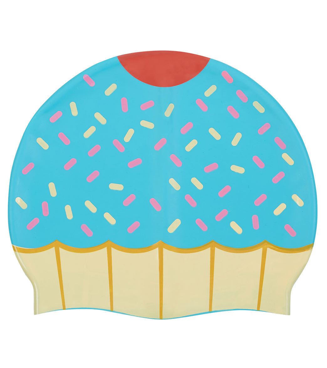  Sporti Cupcake Silicone Swim Cap