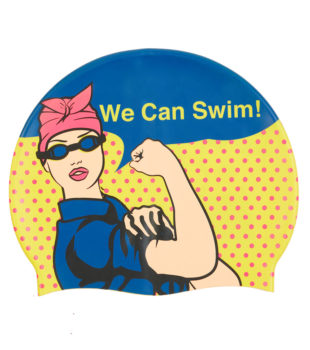  Sporti We Can Swim Silicone Swim Cap