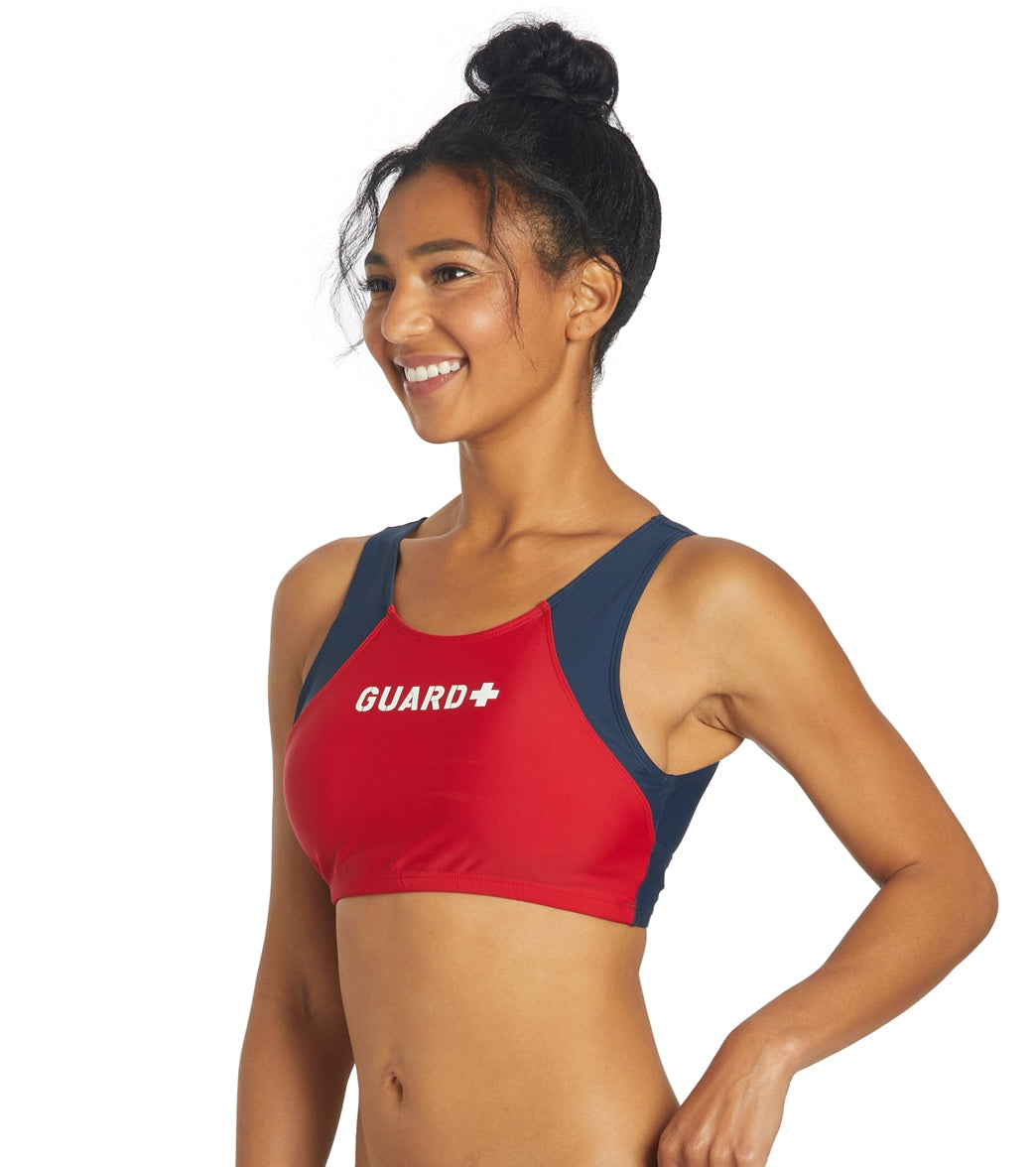  Sporti Guard Active High Neck Crop Bikini Top