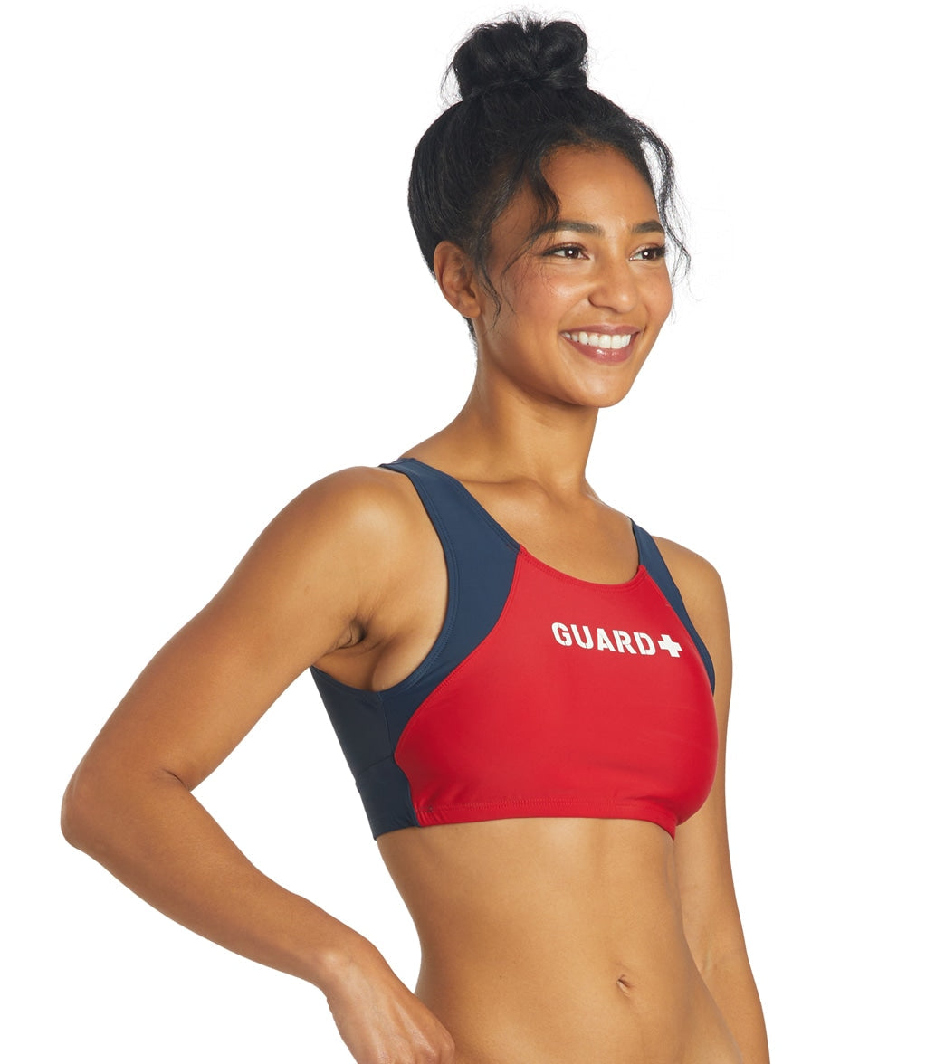  Sporti Guard Active High Neck Crop Bikini Top