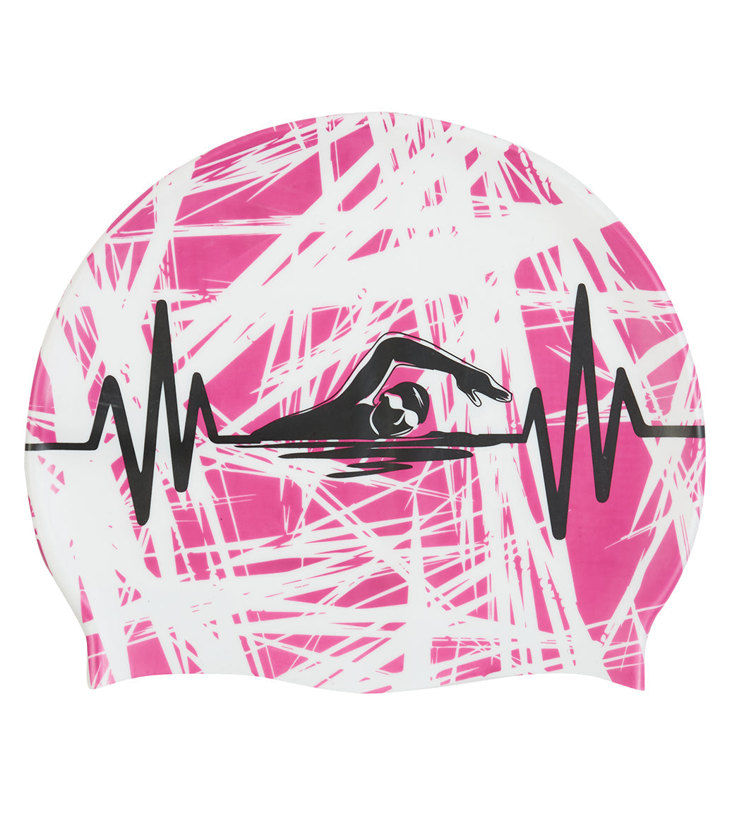  Sporti Swim Beat Silicone Swim Cap
