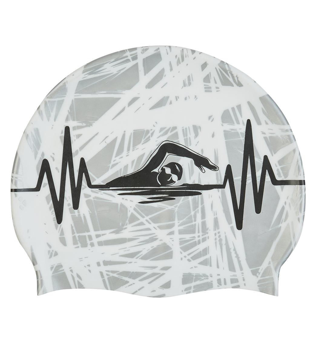  Sporti Swim Beat Silicone Swim Cap