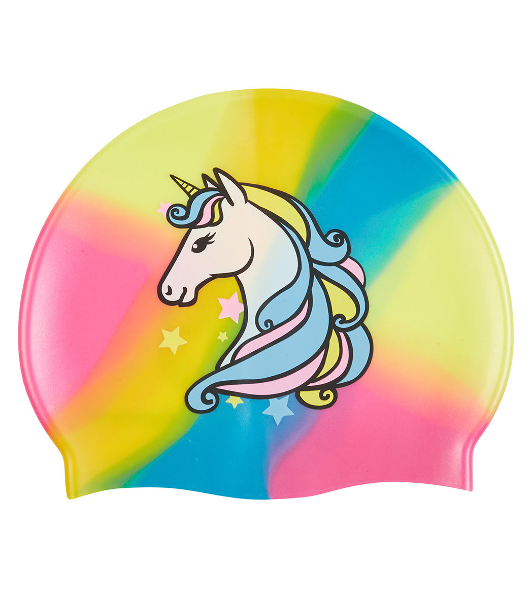  Sporti Unicorn Silicone Swim Cap Jr.