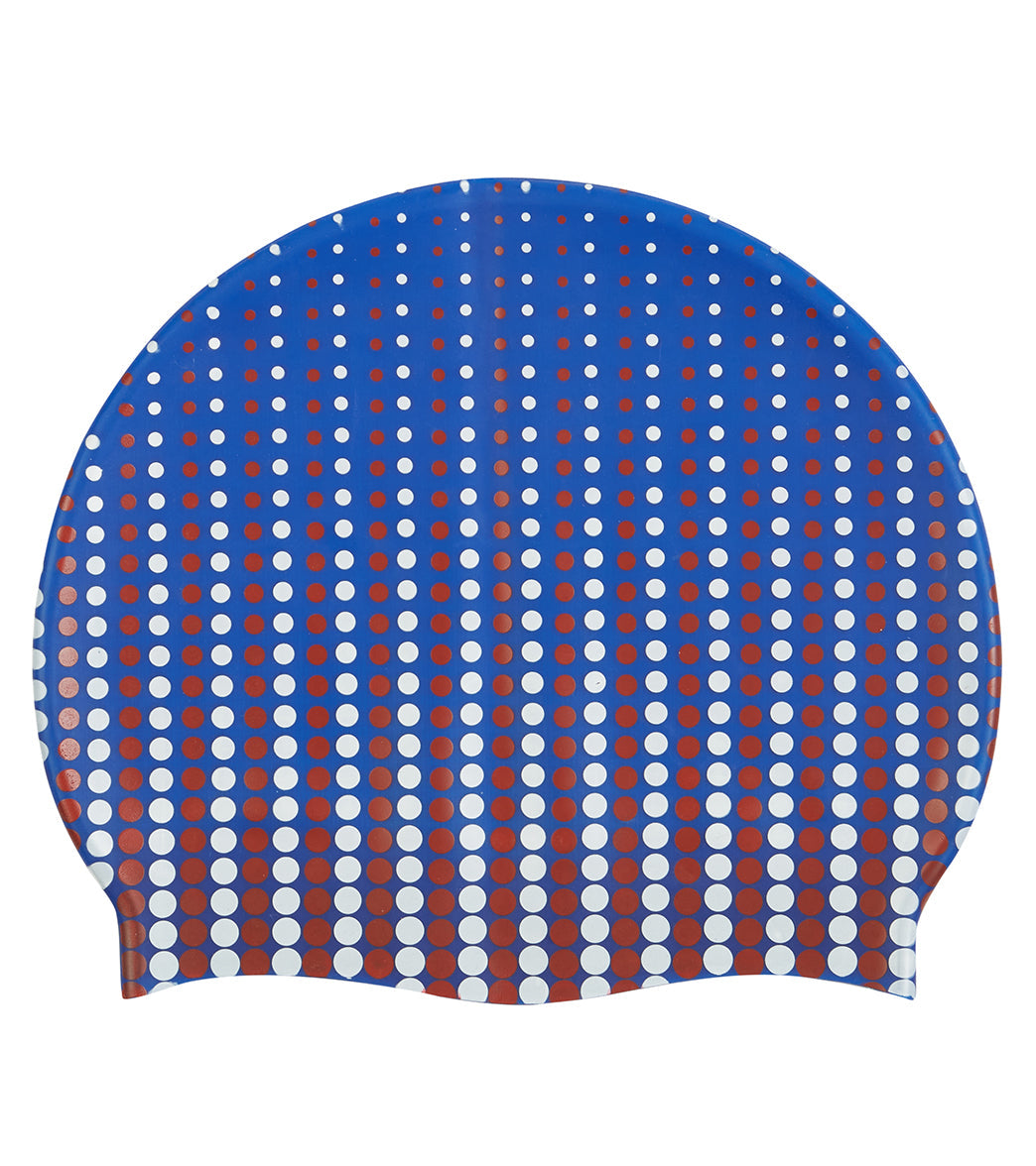  Sporti Molecule USA Silicone Swim Cap