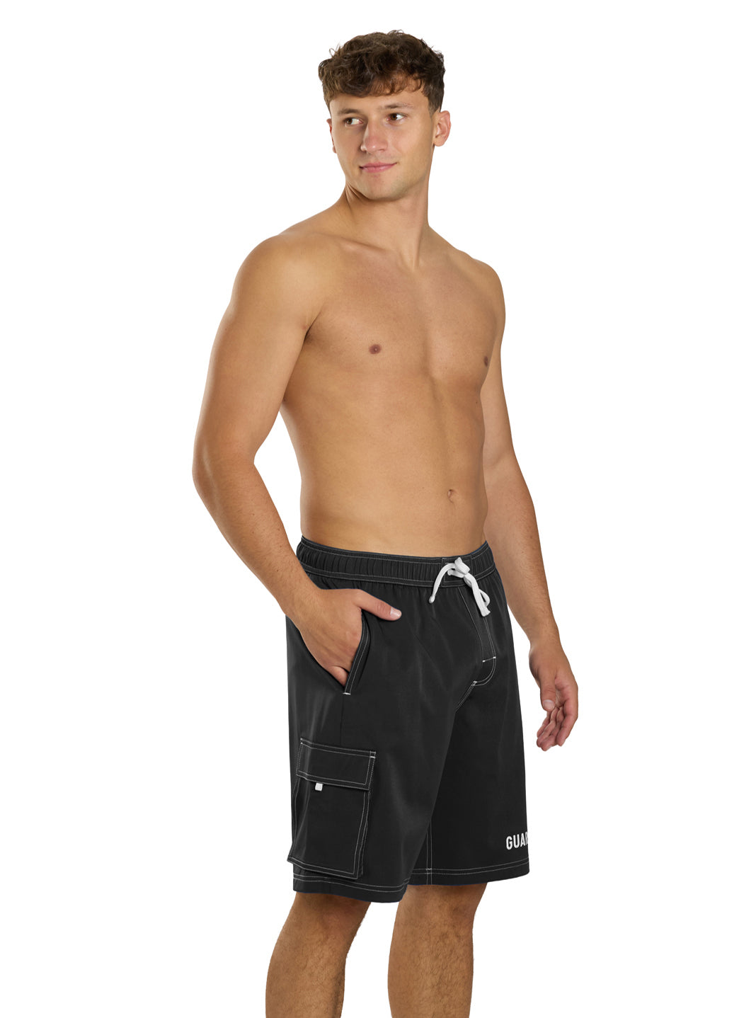  Sporti Guard Men's Hybrid Cargo Swim Trunk