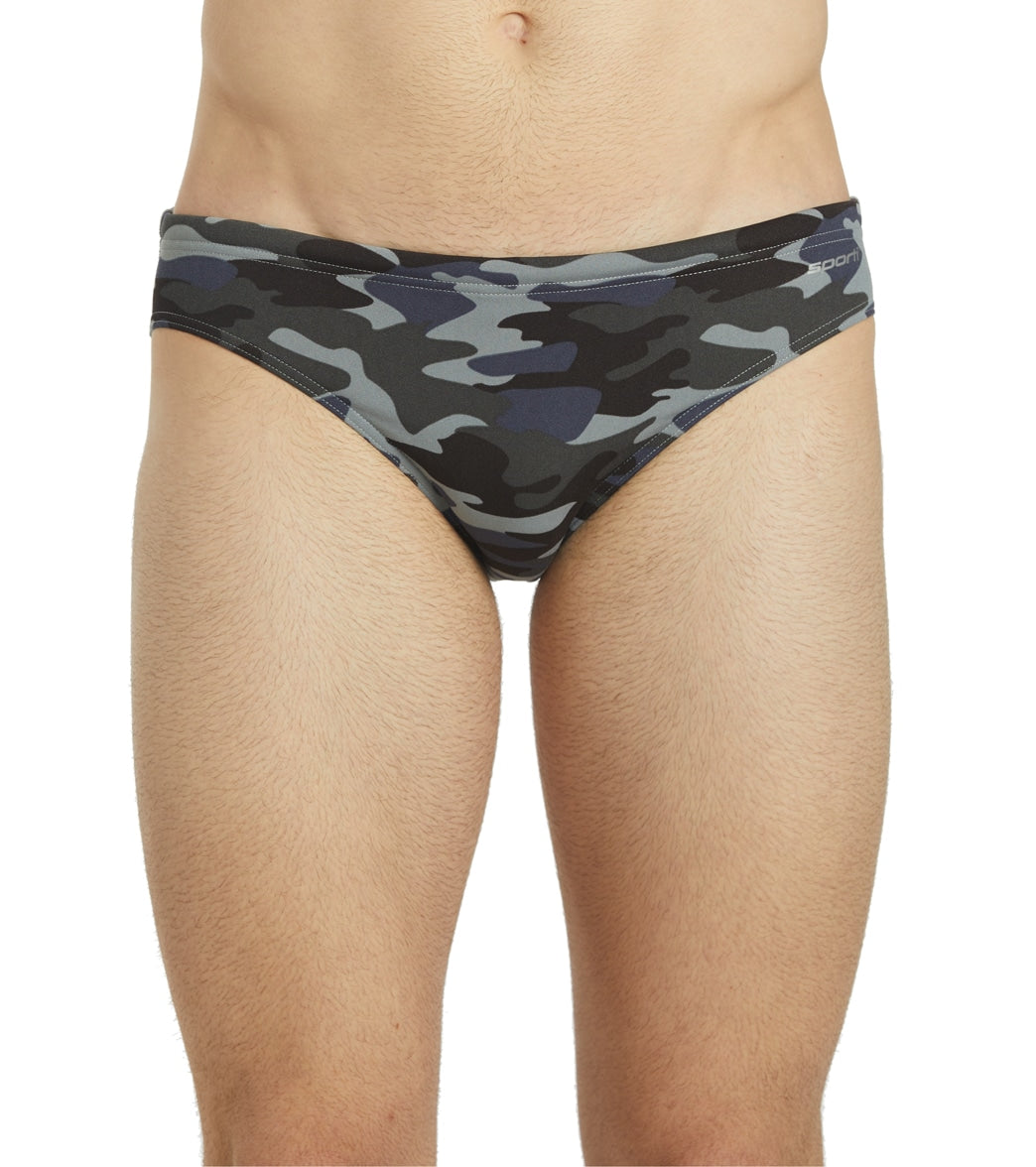  Sporti HydroLast Men's Camo Water Polo Brief