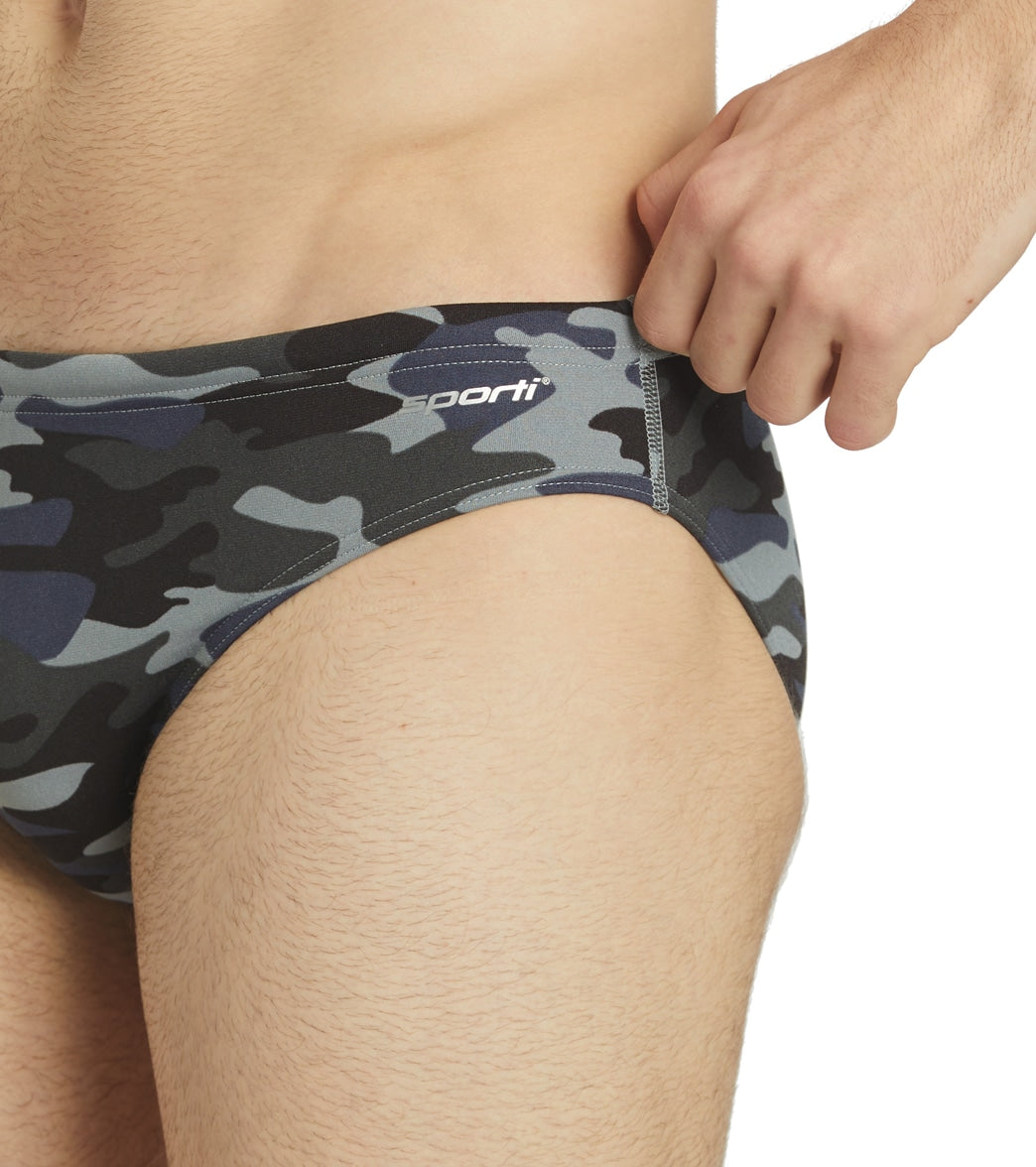  Sporti HydroLast Men's Camo Water Polo Brief