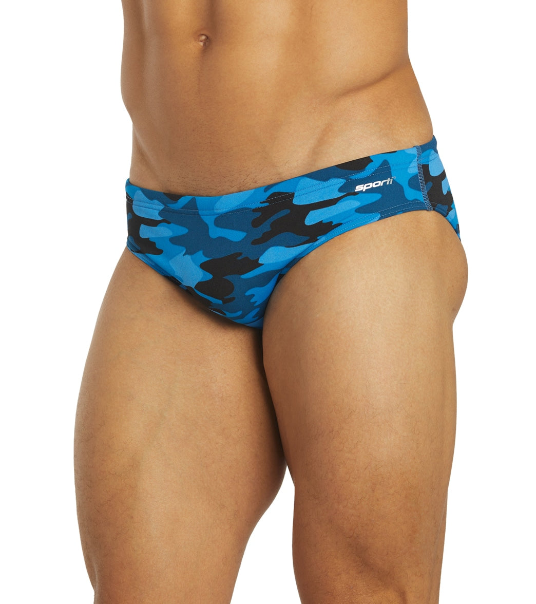  Sporti HydroLast Men's Camo Water Polo Brief