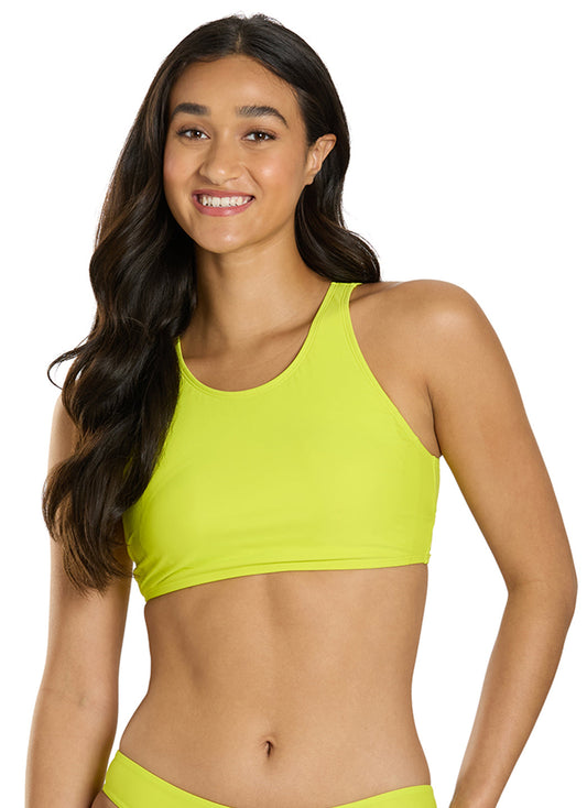  Sporti Active High Neck Crop Bikini Top