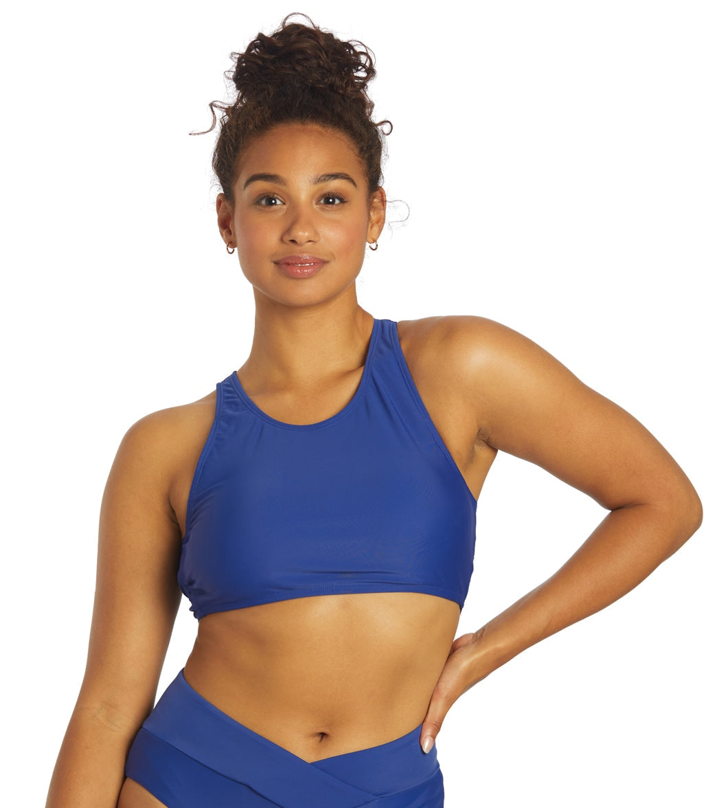  Sporti Active High Neck Crop Bikini Top