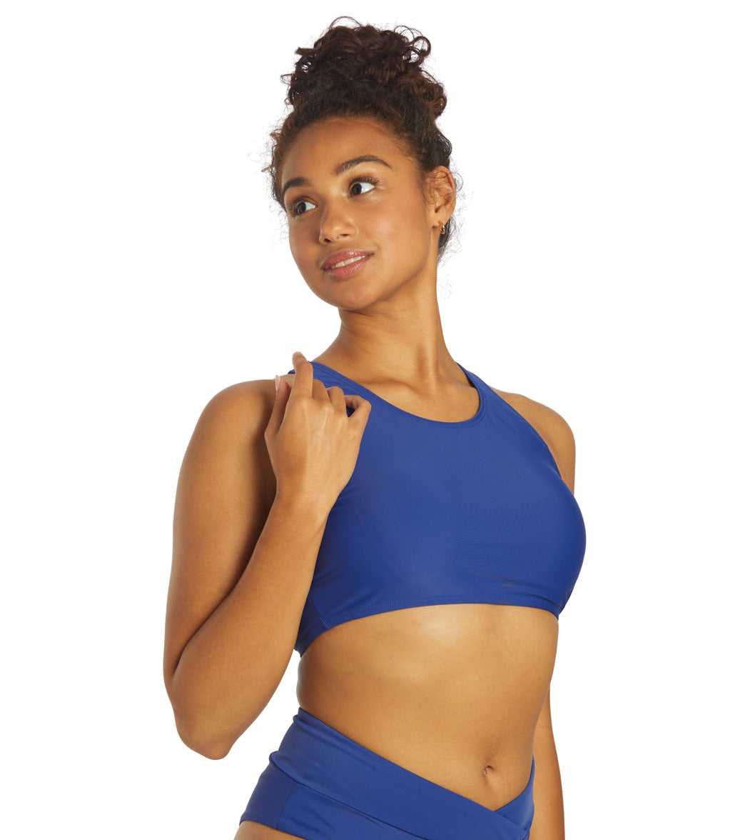  Sporti Active High Neck Crop Bikini Top