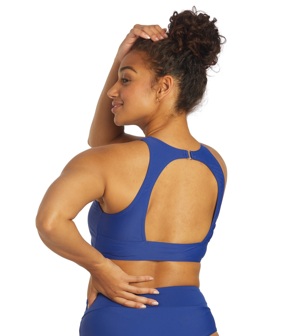  Sporti Active High Neck Crop Bikini Top