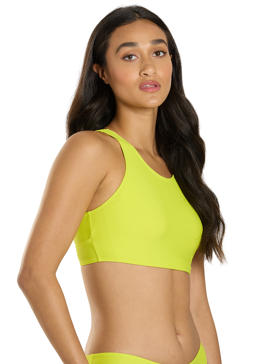  Sporti Active High Neck Crop Bikini Top