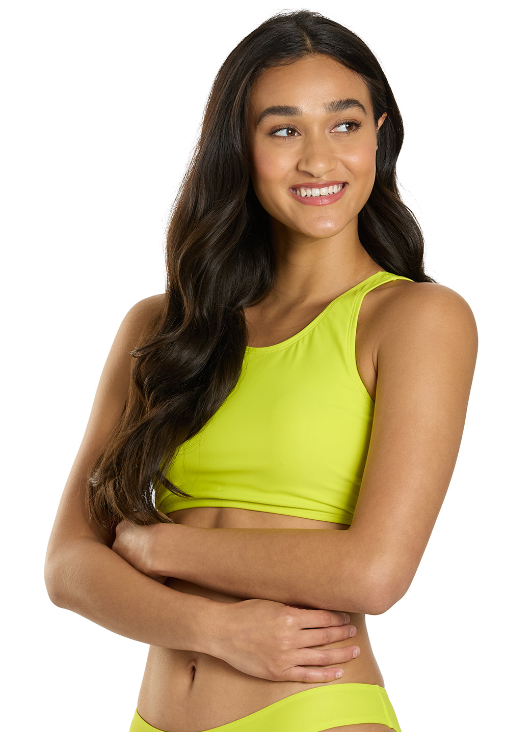  Sporti Active High Neck Crop Bikini Top