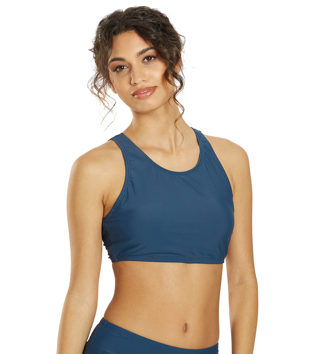  Sporti Active High Neck Crop Bikini Top