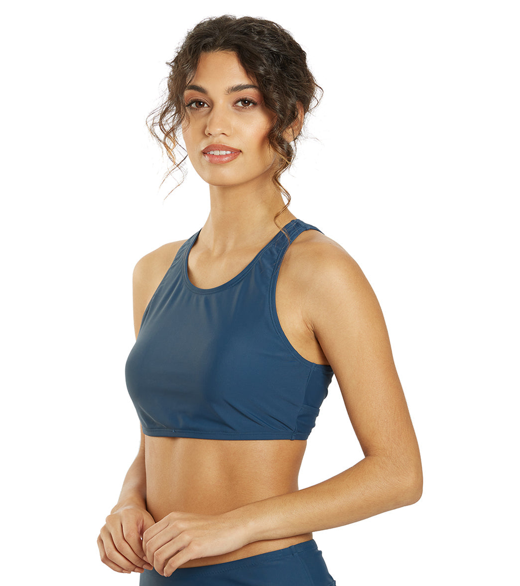  Sporti Active High Neck Crop Bikini Top