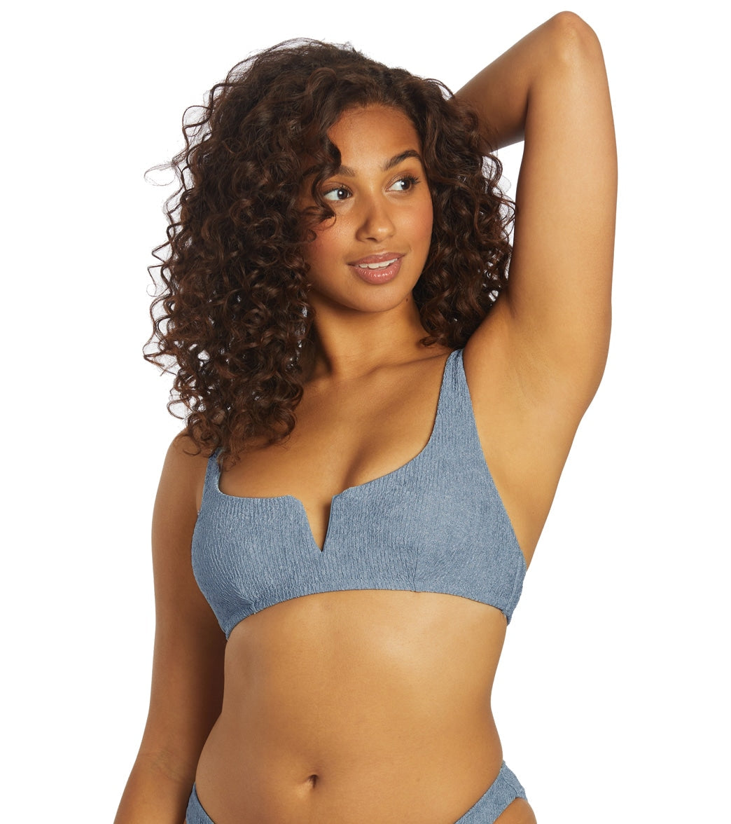  Sporti X Stef Corgel Playa Textured Sport Bikini Top
