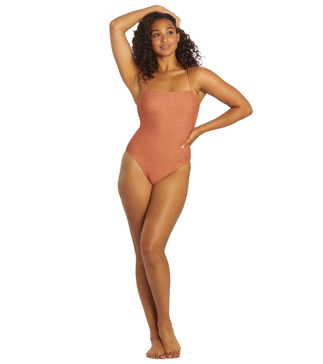  Sporti X Stef Corgel Playa Textured One-Piece Swimsuit