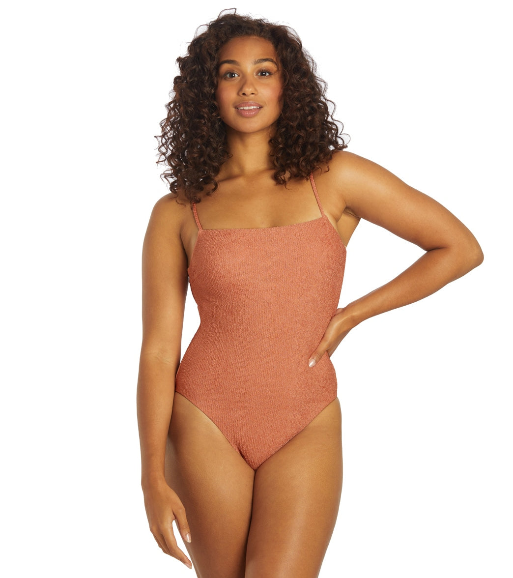  Sporti X Stef Corgel Playa Textured One-Piece Swimsuit