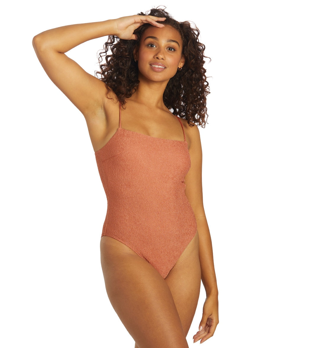  Sporti X Stef Corgel Playa Textured One-Piece Swimsuit
