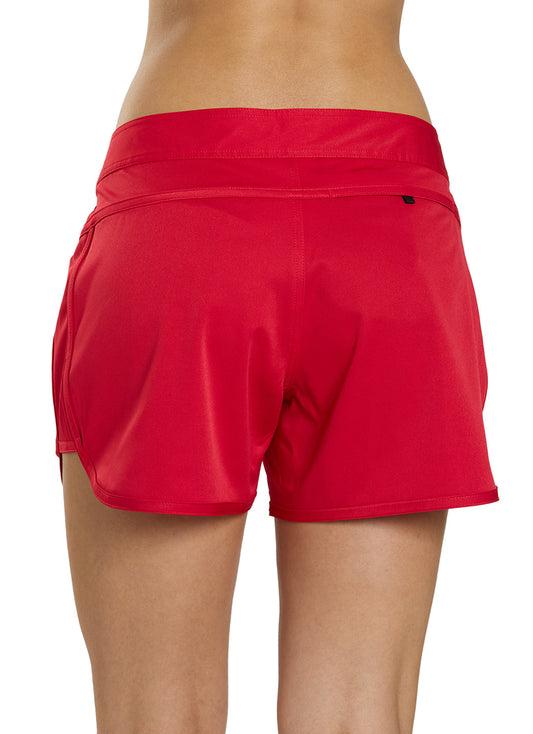 Sporti Women's Solid 4" Inseam Board Short