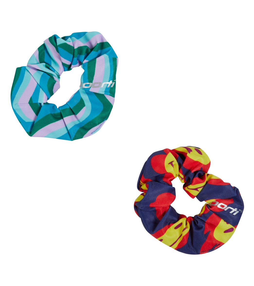  Sporti X Alex & Gretchen Walsh Groovy Whimsy Scrunchie Set Of 2